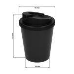 Kaffeebecher "Premium Deluxe" small aus anteilig biob. Kunststoff Schieferblau