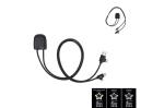 Enjoy Technology 4034 - Xoopar Ice-Tag Kabel wird mit Find My Tracker geliefert Schwarz