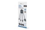 4009 - Xoopar Octopus OBP cable Ocean Bound Plastic Black