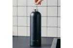 InSideOut Waterdrop Edelstahlflasche mit Stahldeckel 600 ml Schwarz