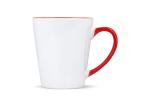 Mug subli Melbourne colored edge & handle 300ml White/red