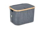InSideOut faltbarer Korb mit Deckel Sogne 38 x 26 x 25cm rPET Dunkelgrau