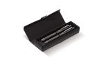 Pen set 2 stripes barrel metal 