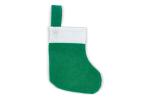 Filz-Weihnachtsstrumpf 20 cm Weiß/grün