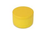 Candle in round recycled tin 