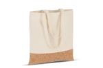 Carrier bag cotton &amp; cork 170g/m² 35 x 40cm Nature