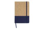 Notizbuch Jute R-PET Dunkelblau