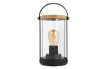 Edison-Bambuslampe Schwarz
