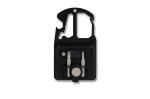 Kompaktes Multitool aus R-ABS & Metall 7 Funktionen Schwarz
