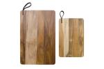 Akazienschneidebrett, 2er Set Holz