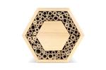 Bienenhaus aus FSC-Holz, sechseckig Natur