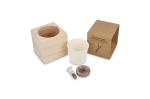 FSC-Holzpflanzgefäß-Set – Lavendel Natur