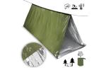 Outdoor survival compact emergency shelter tent Green