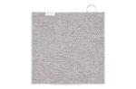 Schnelltrocknendes Golfhandtuch mit Haken R-PET 30 x 30 cm Sublimation Weiß/grau
