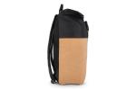 Rolltop-Rucksack Kork & R-PET 18L Schwarz
