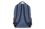 Rucksack Harper aus recyceltem Baumwoll-Canvas Dunkelblau