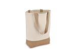 Baumwoll-Jute Tragetasche OEKO-TEX® 41 x 13 x 41cm 320g/m² Ecru