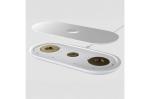 3in1 15 W wireless charger compatible with phones /Apple Watch/AirPod White