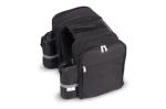 Double picnic bicycle pannier Black