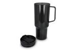 Miami mug with handle Transparent 1.2 L R-PET Transparent black