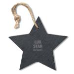 SLATESTAR Slate xmas hanger star Black