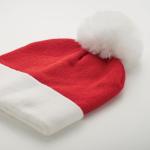 MENSA Weihnachtliche Strickmütze Rot