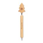 CHRISPEN Bamboo Christmas tree ball pen Timber