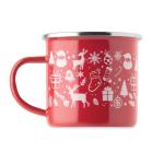 SEASOMEL Christmas enamel mug 300ml Red