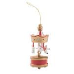 WHIRL Wooden carousel ornament Goldyellow