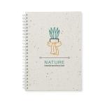 SEED RING A5 seed paper cover notebook White
