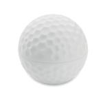 Lip balm in golf ball shape White