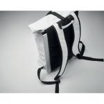 BAI ROLL Laptop PU Rolltop backpack White