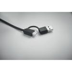 LINEA 60W retractable charging cable Black