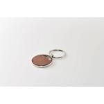 LIRCLE Round shape key ring Brown