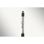 Druckkugelschreiber mit Stylus Schwarz