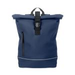 LAPTOSA Laptop 15" roll top PU backpack Aztec blue