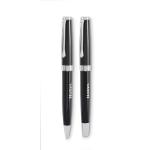 LYON SET Ball pen and roller set Black
