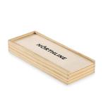 DOMI&CARDS Domino- und Spielkarten-Set Holz