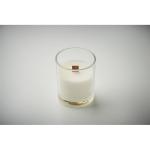 KIVAS WOOD Plant based wax candle 80 gr Transparent