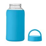 BORIS Flasche Borosilikatglas 600ml Türkis