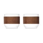 BOGOTA SET Coffee glass set walnut grip Timber