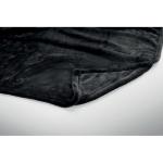 AGRADABLE Fleece blanket & 2 mugs set Black