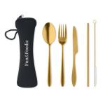 5 SERVICE Cutlery set stainless steel Gold
