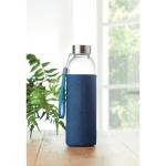 UTAH DENIM Trinkflasche Glas 500ml Blau