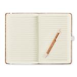 SUBER SET A5 cork notebook with pen Fawn