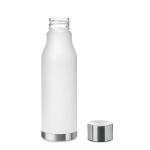 GLACIER RPET Trinkflasche RPET 600ml Transparent weiß