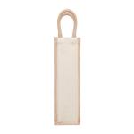 CAMPO DI VINO Jute wine bag for one bottle Fawn