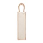 CAMPO DI VINO Flaschen-Geschenktasche Jute Beige