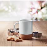 SUBCORK Sublimation mug with cork base White