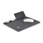 SUPERPAD RPET Mousepad 15W Ladesgerät Steingrau